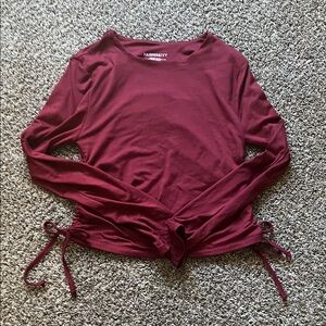 Harper Deep Red Long Sleeve Top